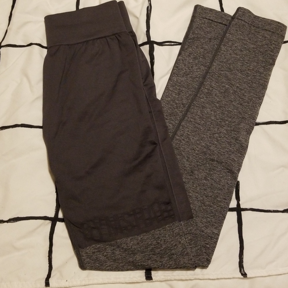 Gymshark Grey Charcoal 2 Tone High Waisted Legging